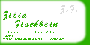 zilia fischbein business card